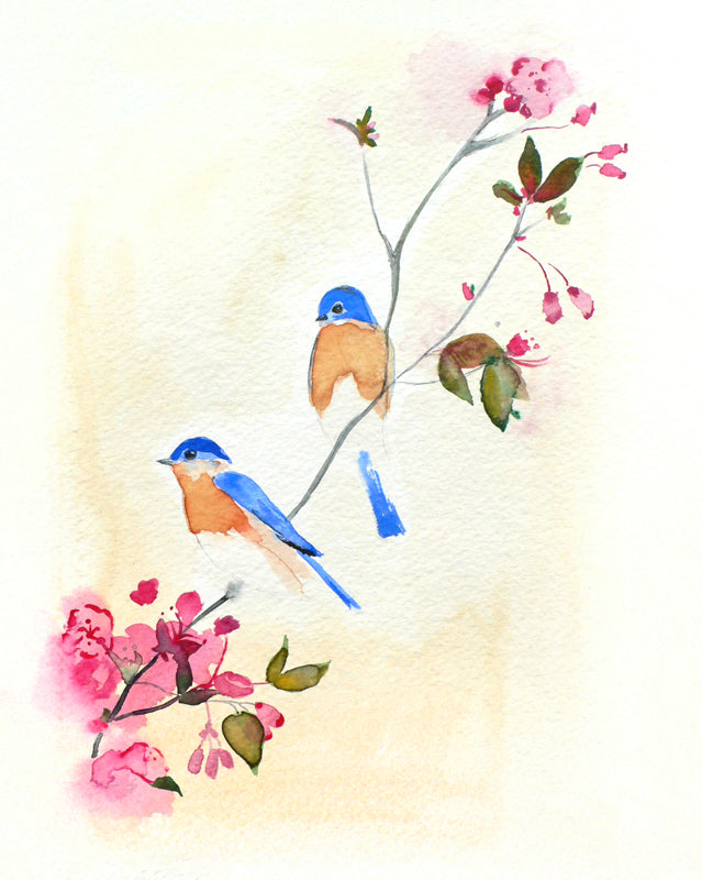 Birds and Blossoms Art Print