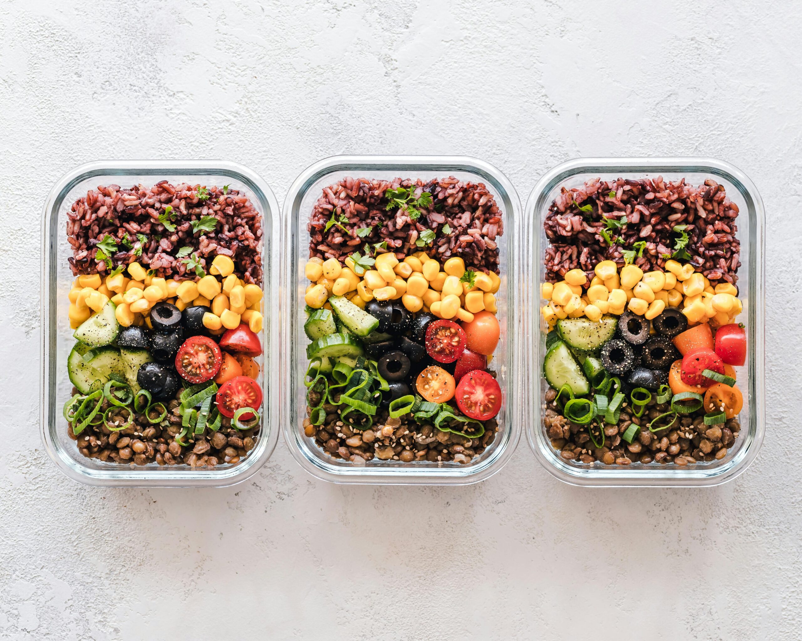 Healthy meal prep containers